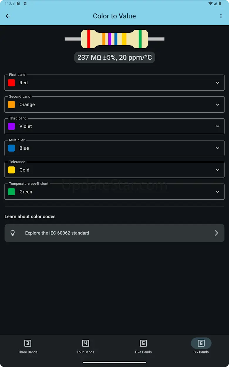 Resistor Color Code Calculator