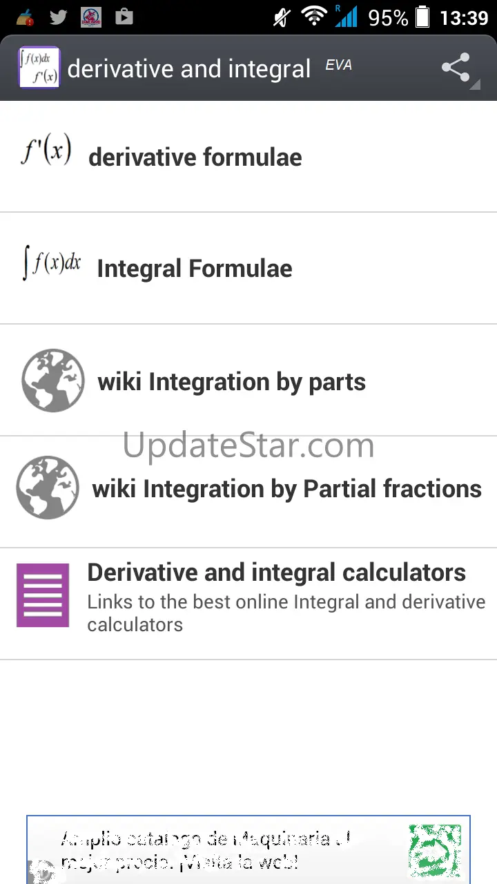 Derivative and Integral EVA 2.5