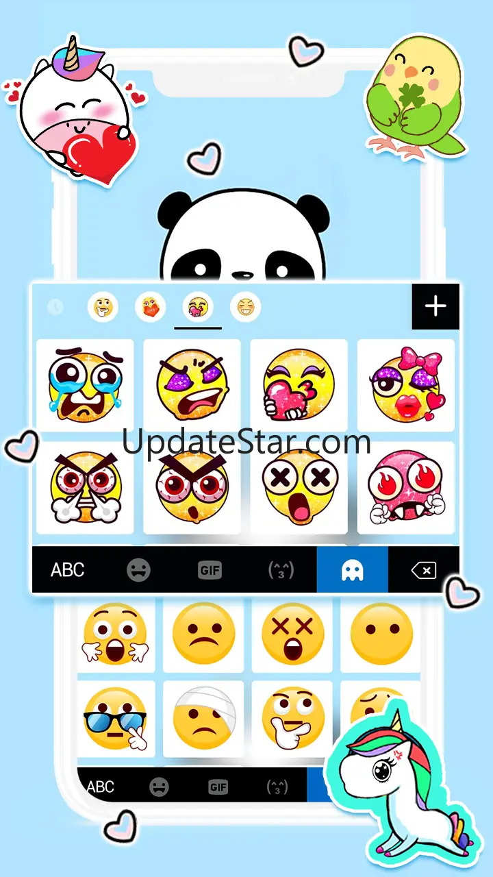 Cute Panda Baby Keyboard Backg 1.0