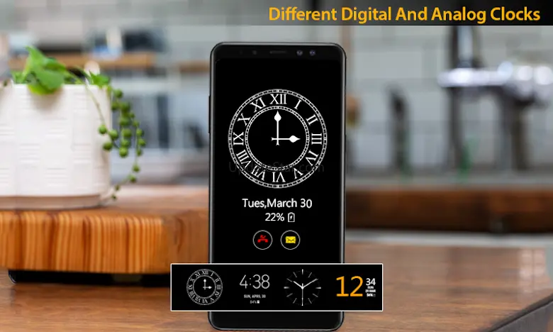 Time Clock on Screen-Always On 1.8
