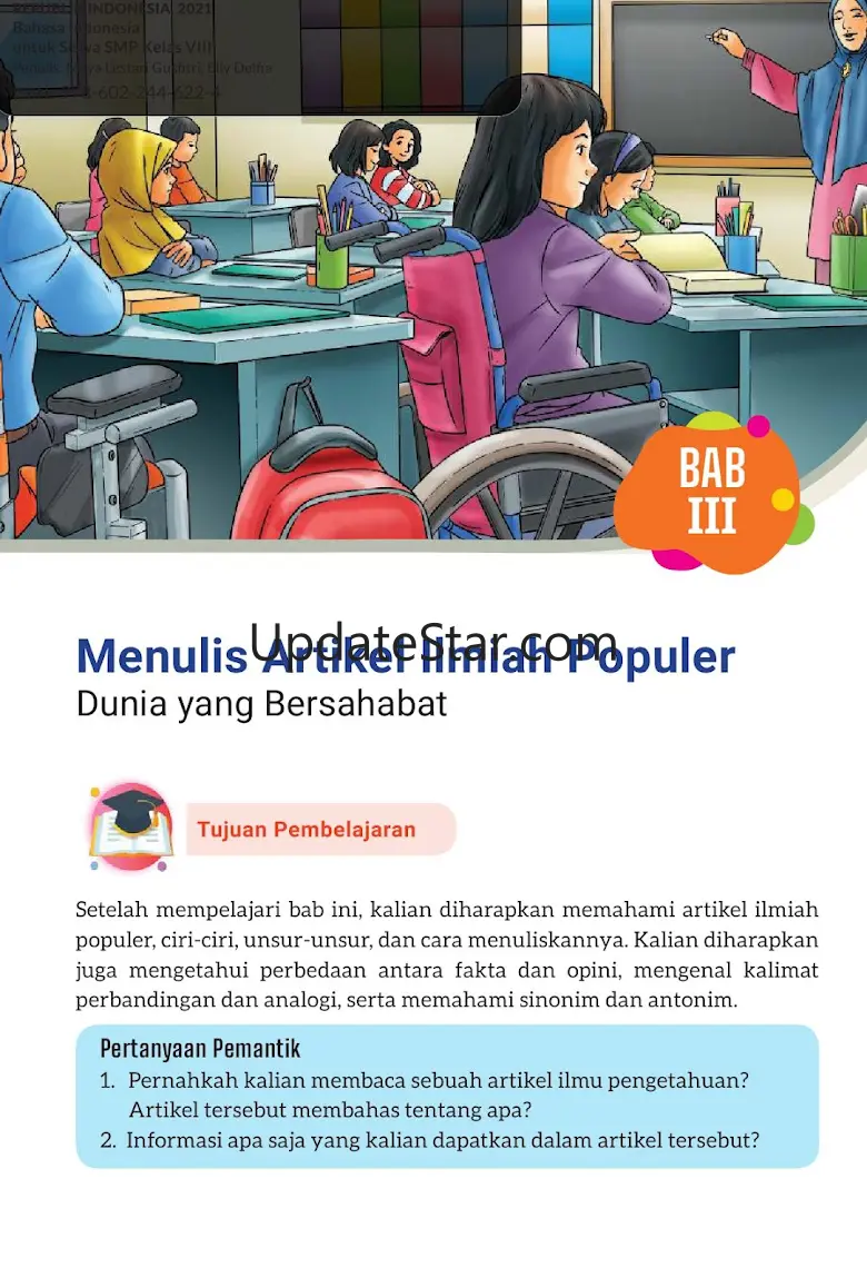 B. Indonesia Kelas 8 Merdeka 6.0