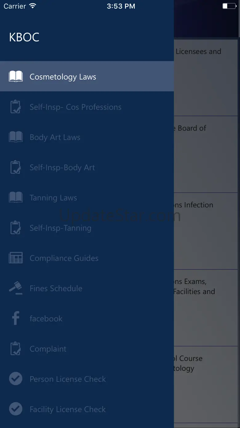 Kansas Board of Cosmetology 1.9