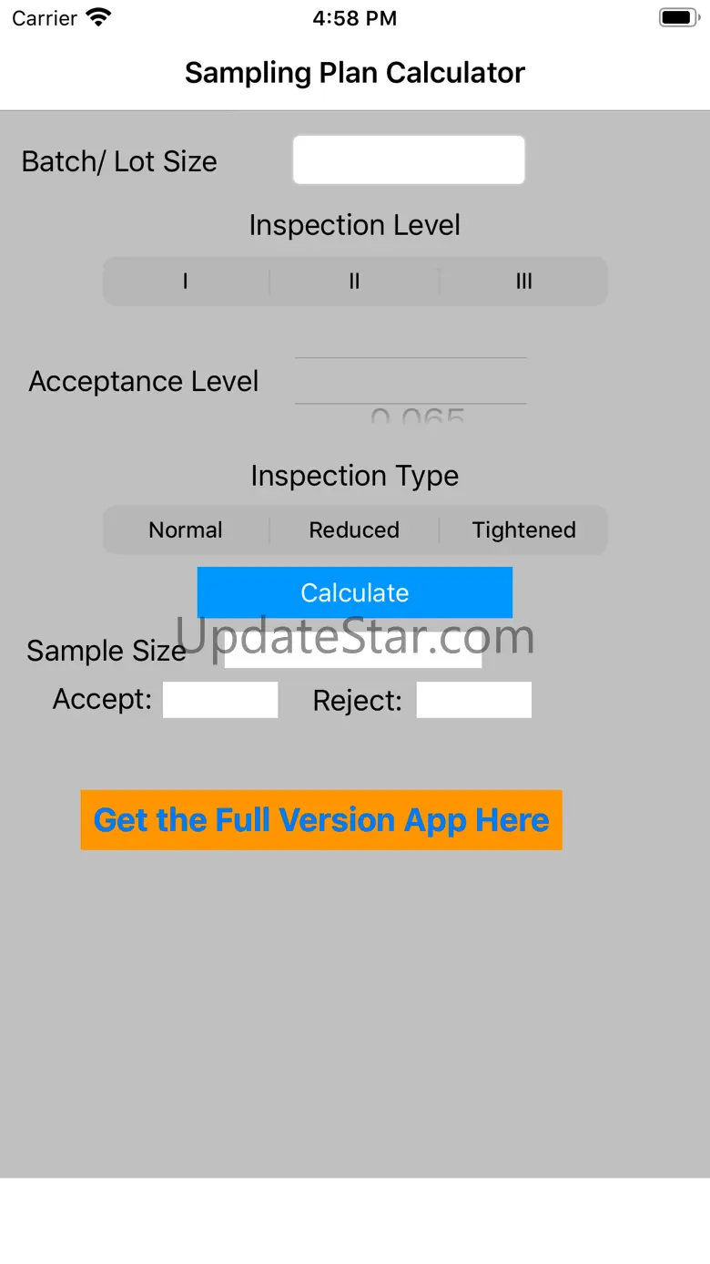 Sampling Calculator Lite 1.2