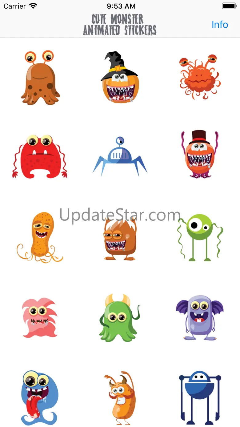 Cute Monster Animated Stickers 1.5