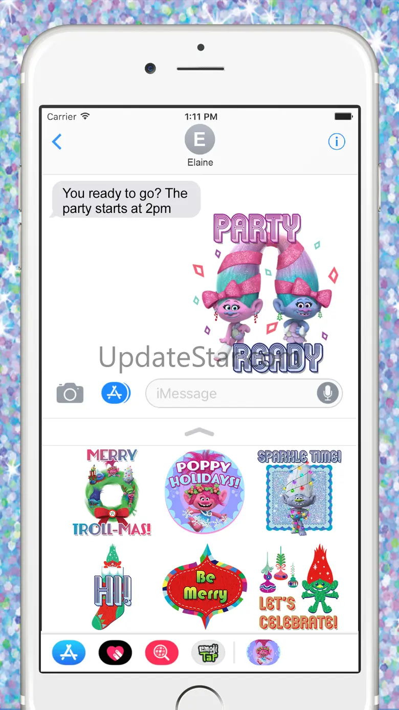 Trolls Holiday Stickers 1.1