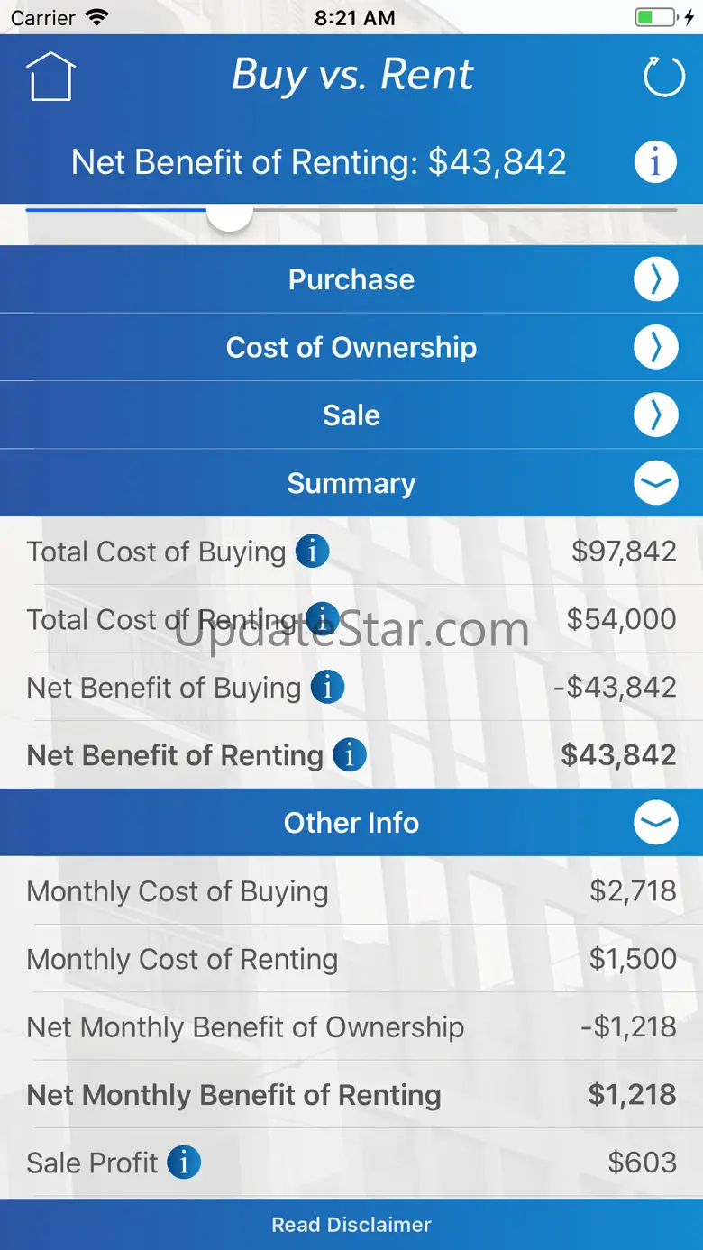 Buy vs. Rent Calculator 1.04