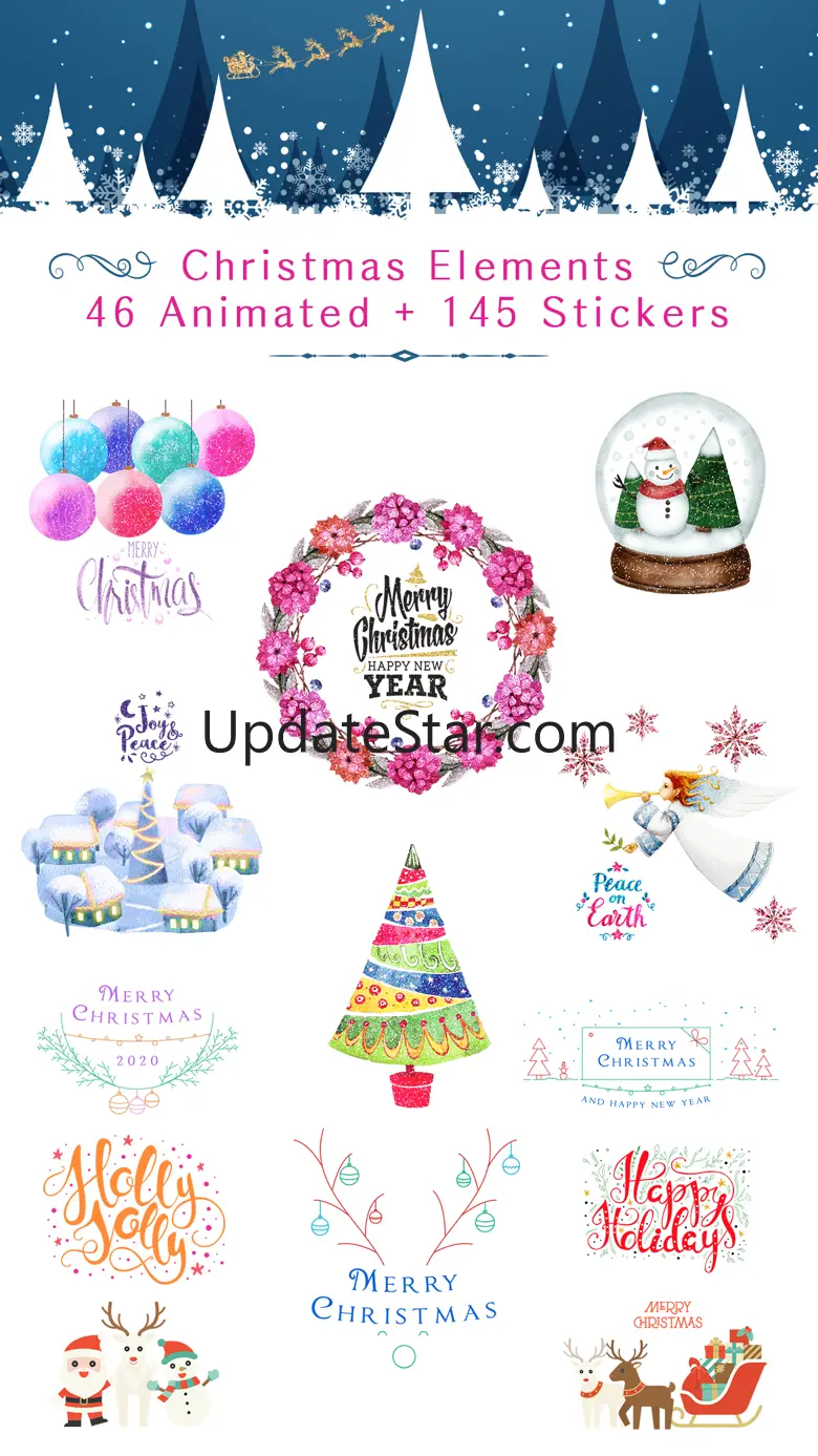 Happy Christmas Set - Animated 1.5
