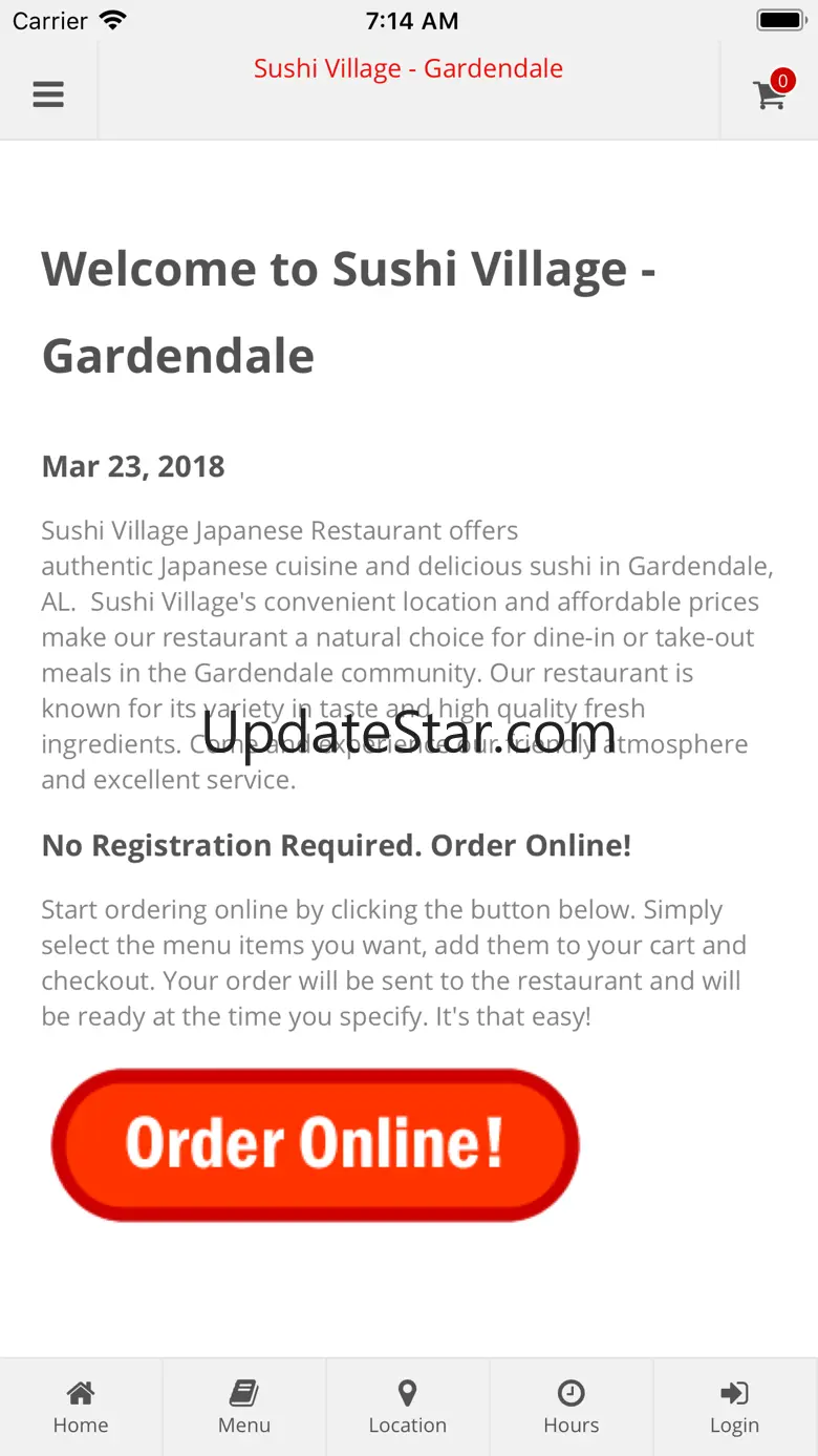 Sushi Village Gardendale 1.0.1