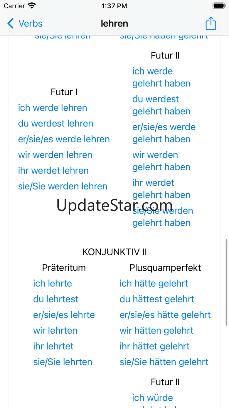 Deutsche Verben 4.76