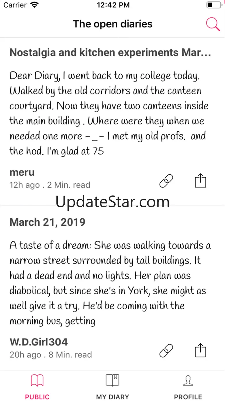 the open diaries 1.4.9