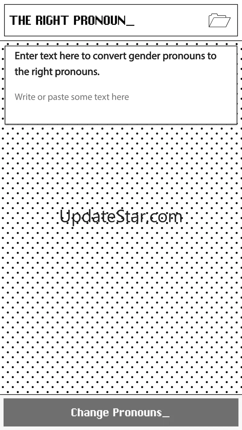The Right Pronoun 1.0.8