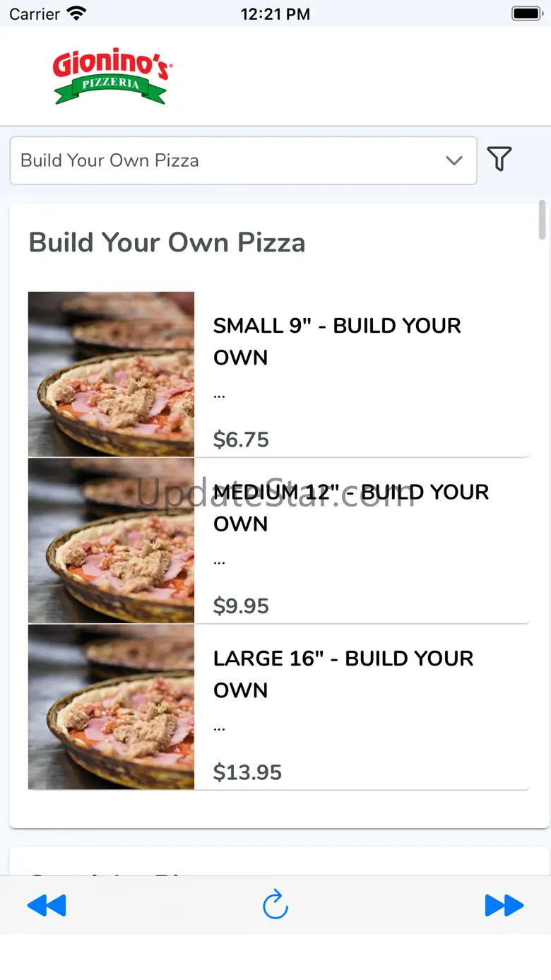 Gionino's Pizzeria of Dover 1.6