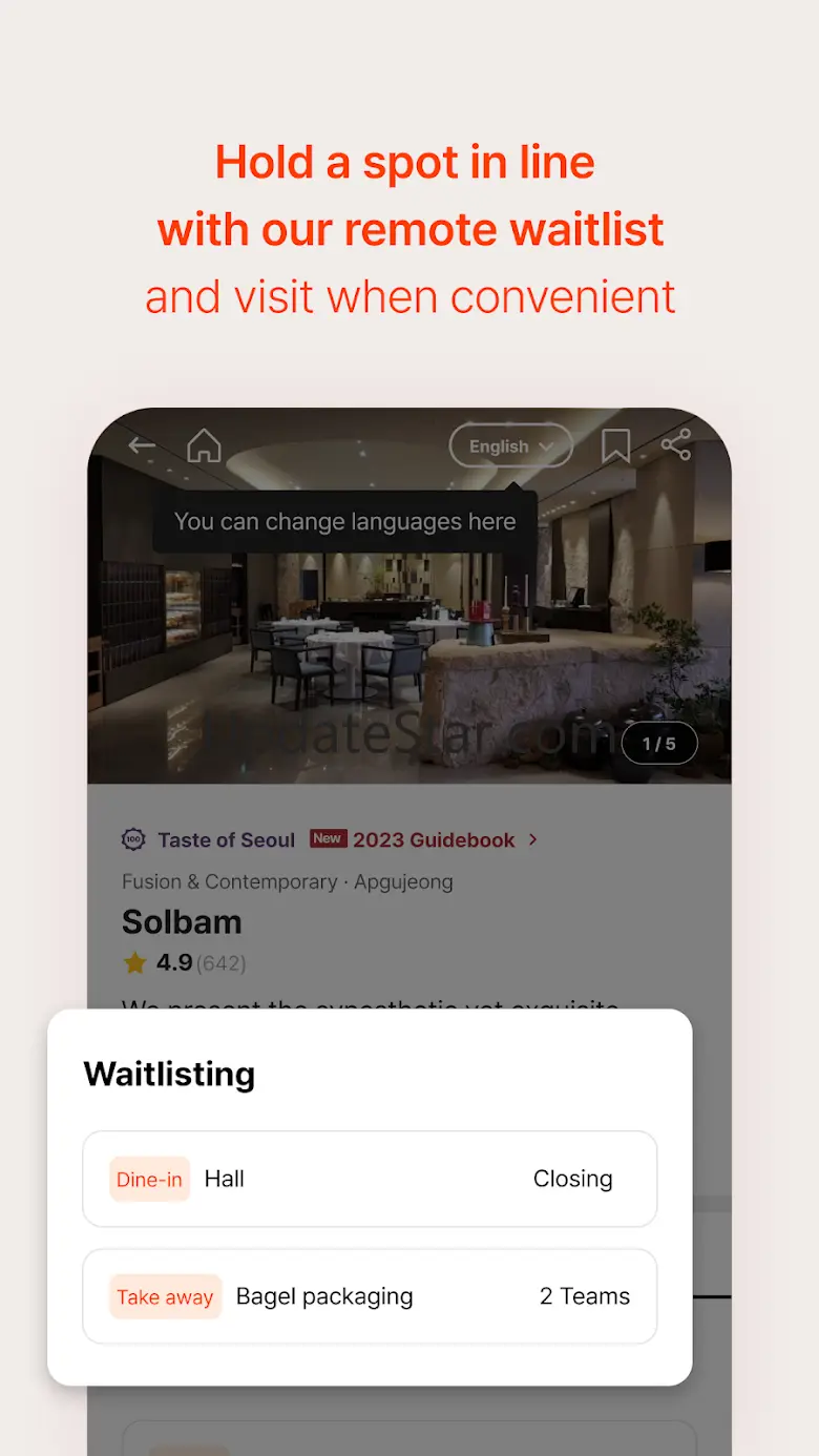 CATCH TABLE: Book Restaurants 1.10.38