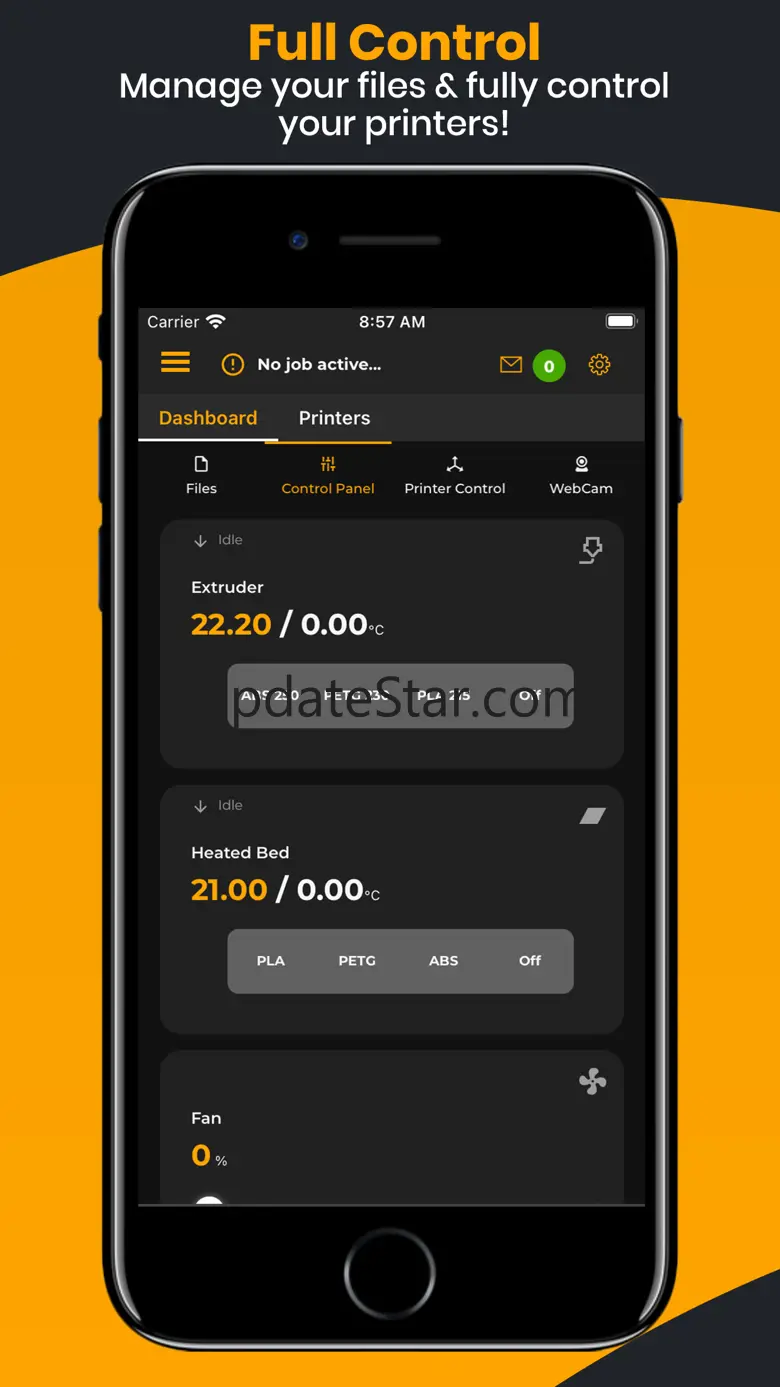 Remote Control Repetier Server 1.2.9