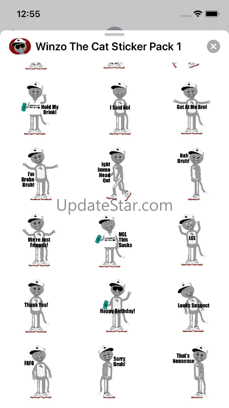 Winzo The Cat Stickers 1.9.1