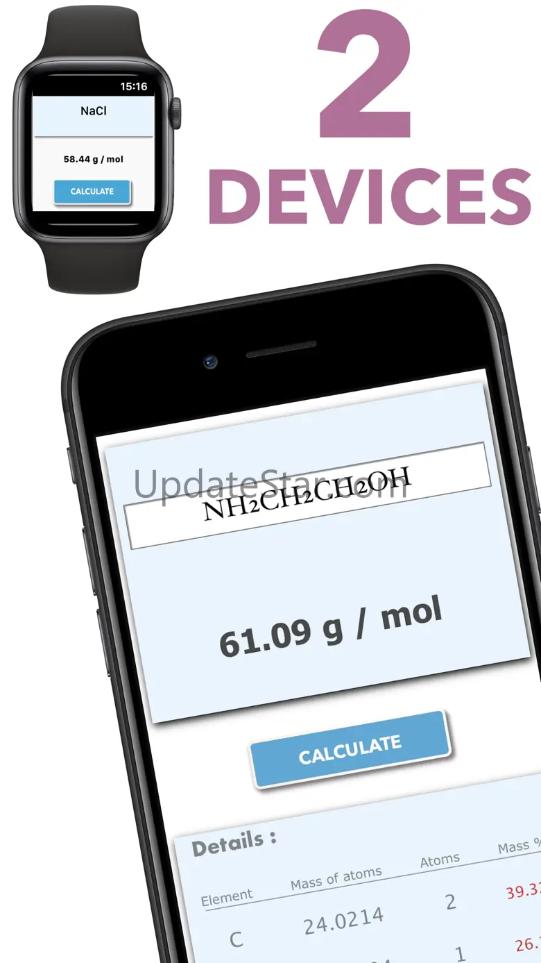 Molar Mass Calculator Pro 1.2