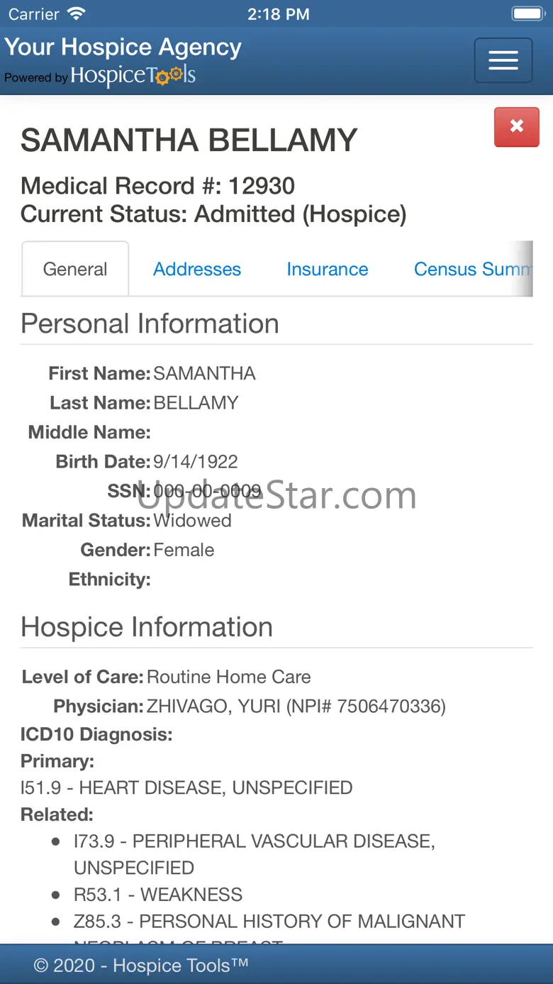Hospice Tools eBilling 3.1.1