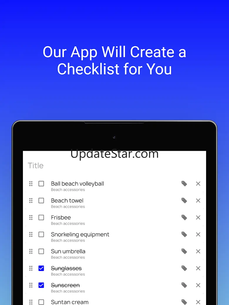 Baggage Packing Checklist 4.3.2