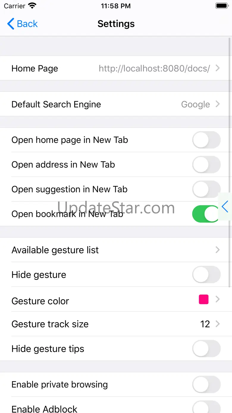 Blink - fullscreen web browser 11.1.1