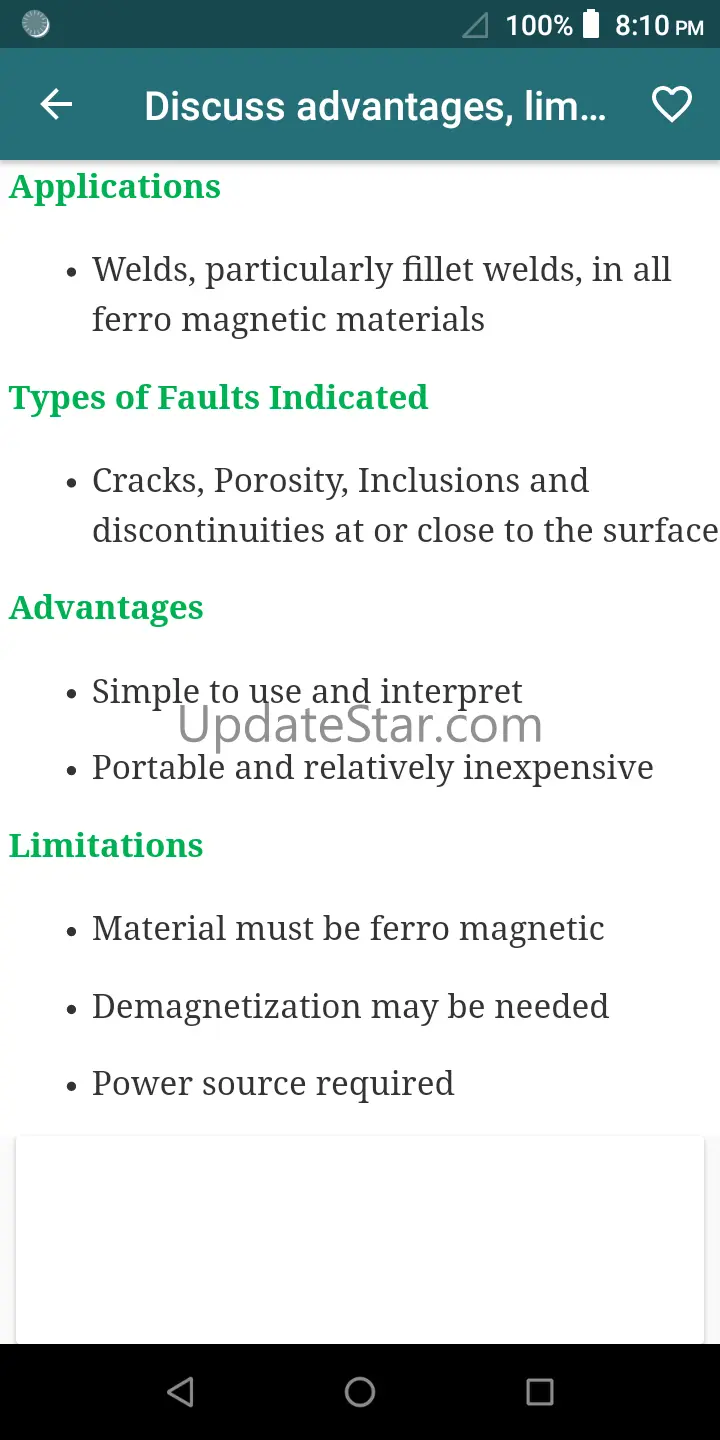 Non-Destructive Testing (NDT) 3.5