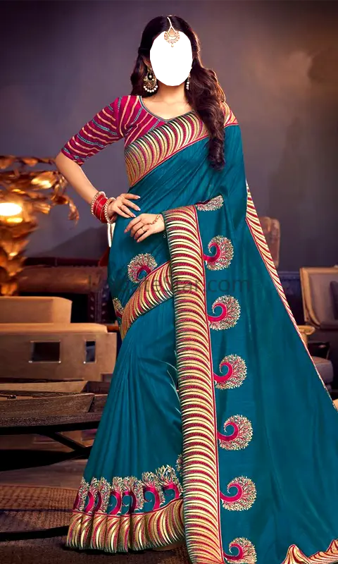 Women designer saree Montage 1.4