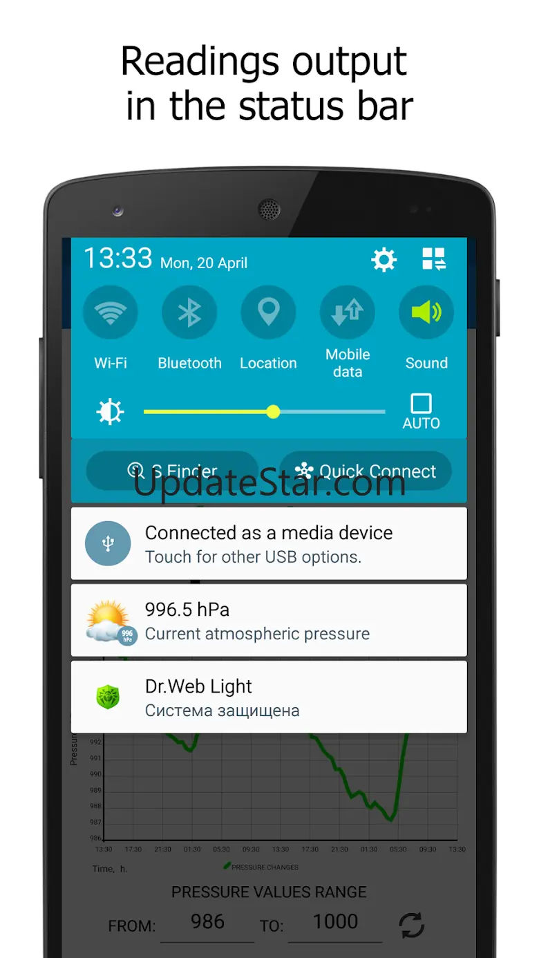 Barometer In Status Bar Lite 2.3.0