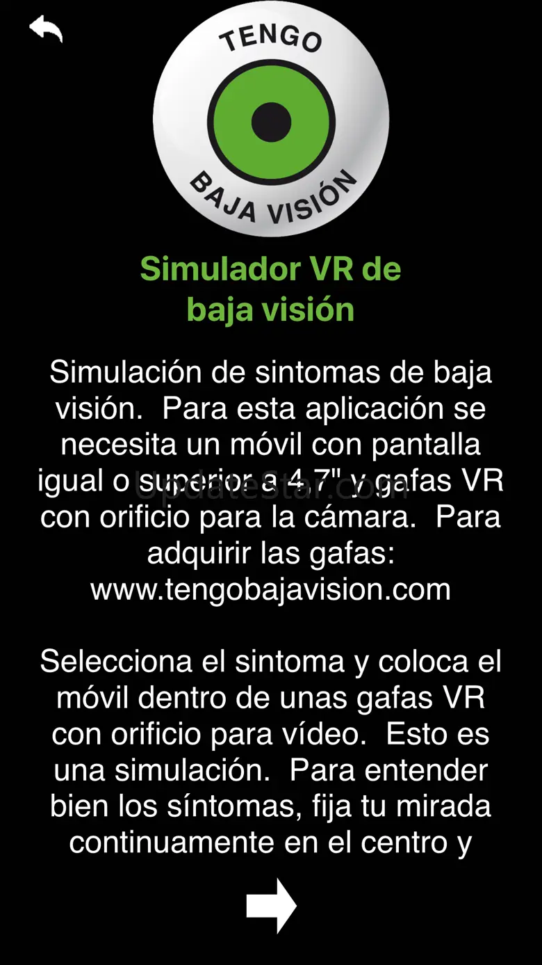 I have low vision VR 1.6