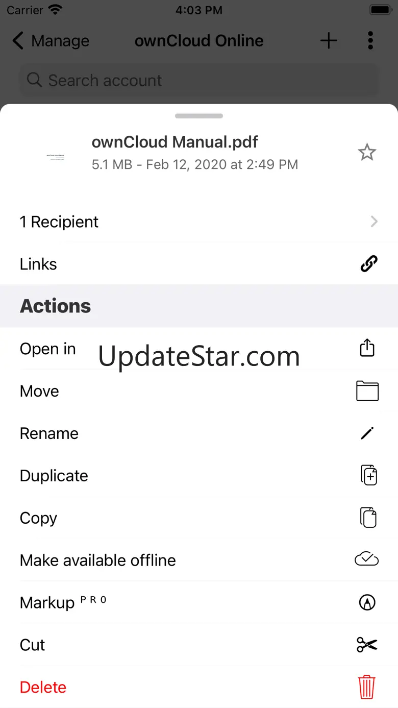 ownCloud Online 12.3.0