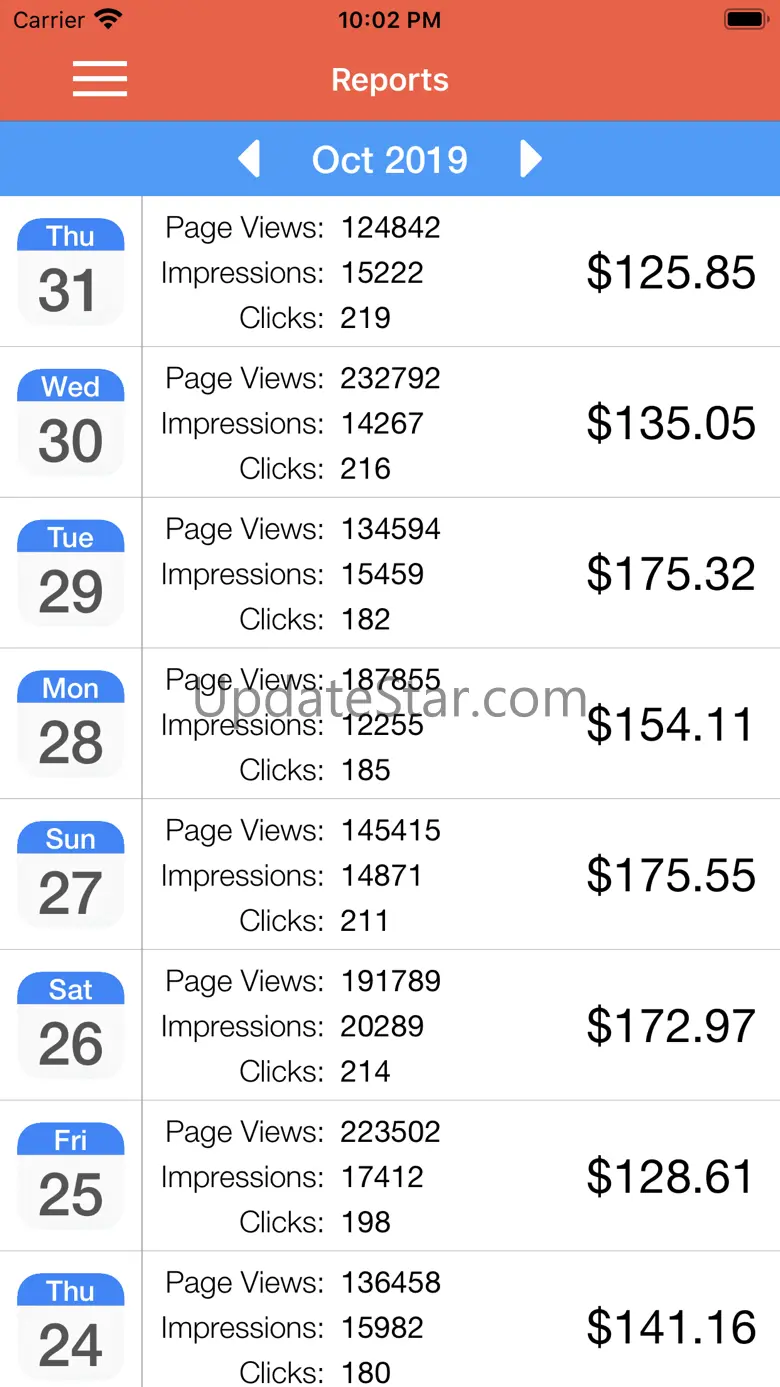 Earnings Report for Admob Pro 1.9