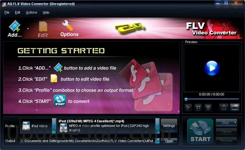 AQ FLV Video Converter
