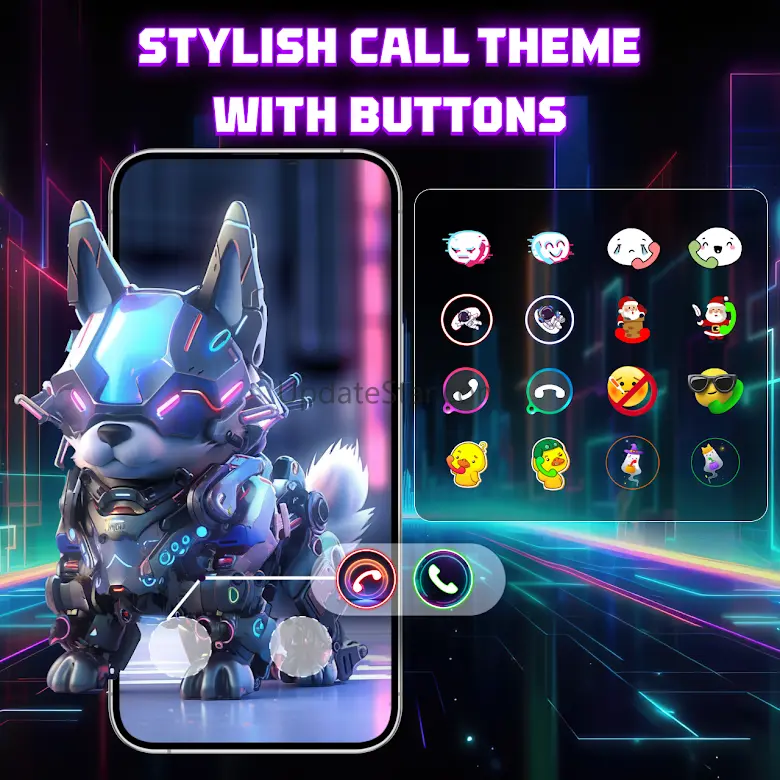 Color Phone Call Screen Theme 69