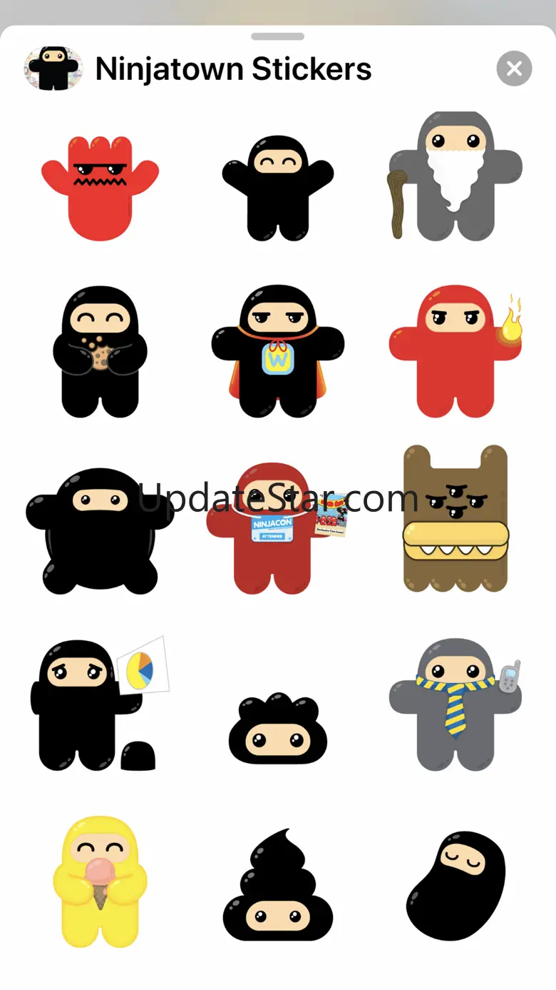 Ninjatown Stickers 1.6