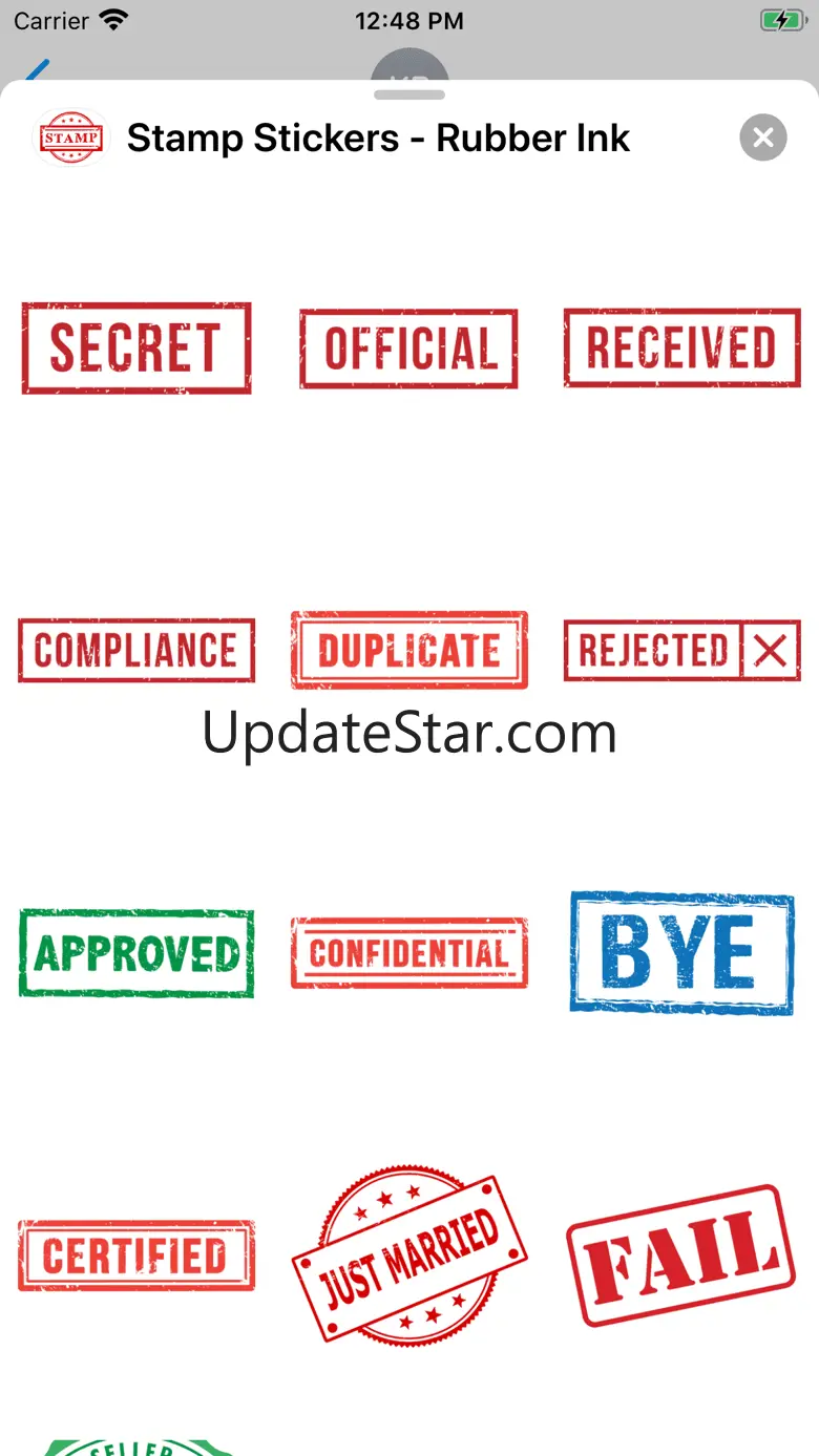 Stamp Stickers - Rubber Ink 1.0