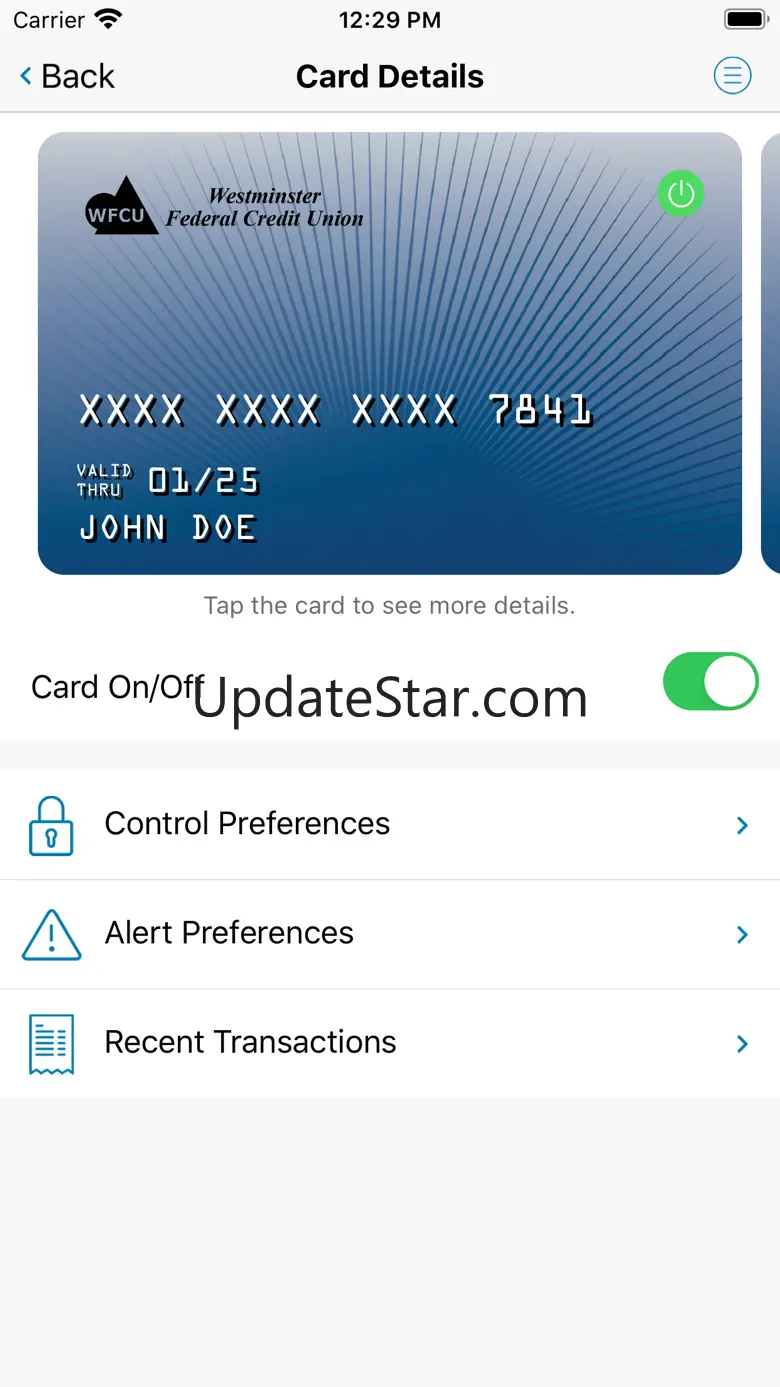 WFCU Card Control 6.0.7