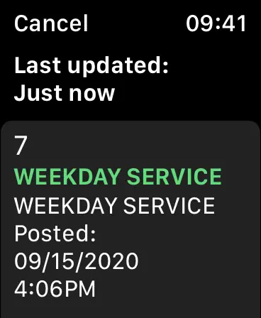 SubwayStatus Complications 1.0.1