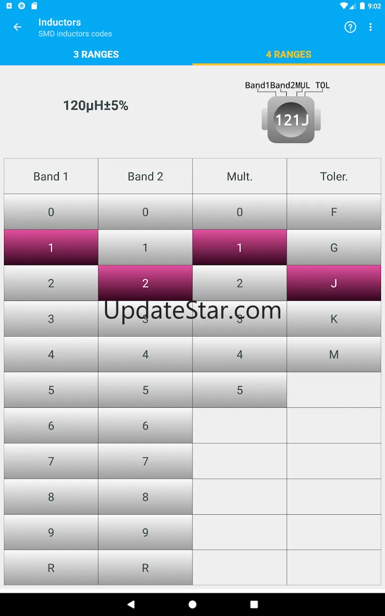 Electronic component codes 4.3