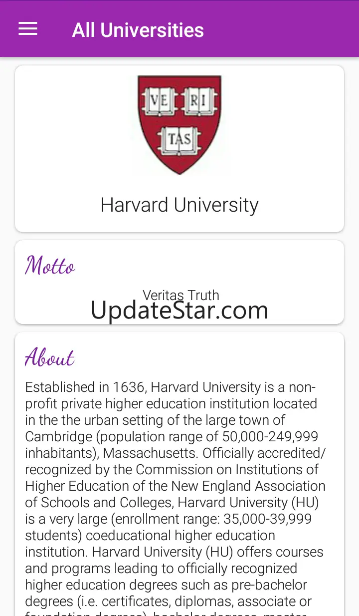 All Universities 1.0