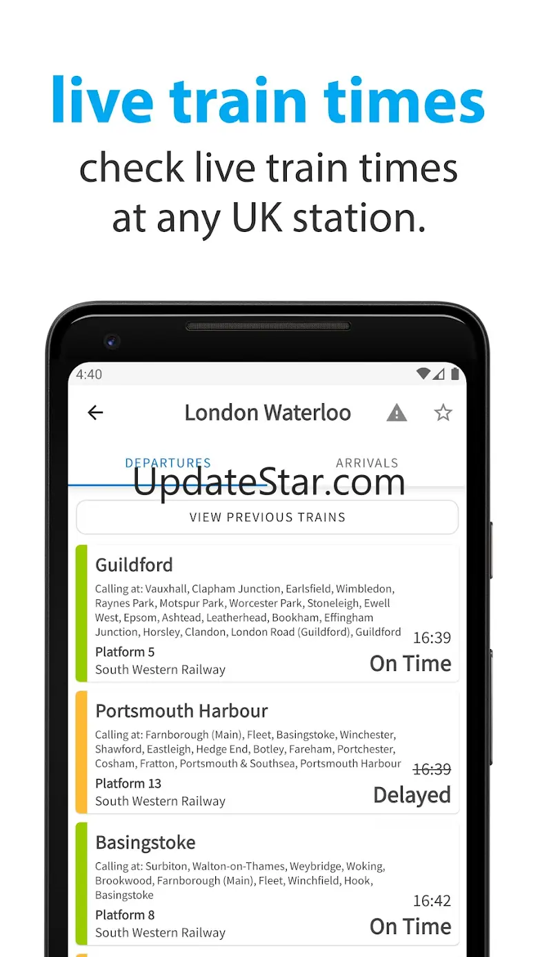 Ontime - GB train tracking 4.6.0
