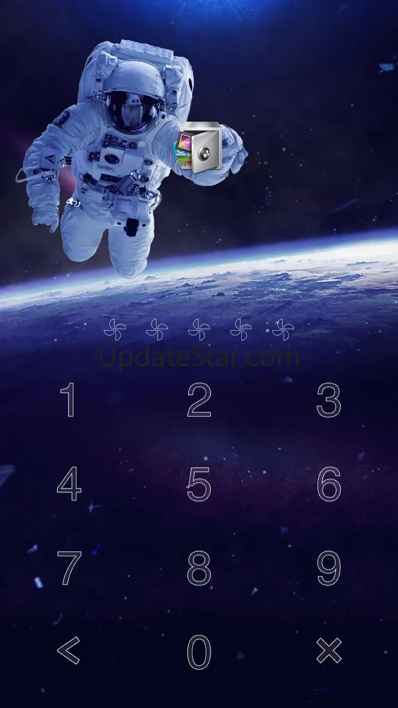 AppLock Live Theme Astronaut 1.0