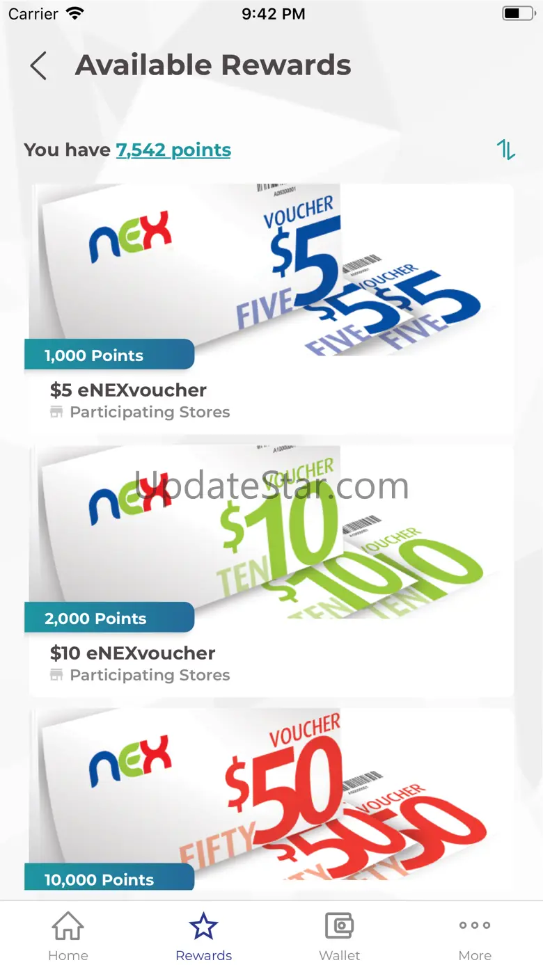 my NEXrewards 1.0.37