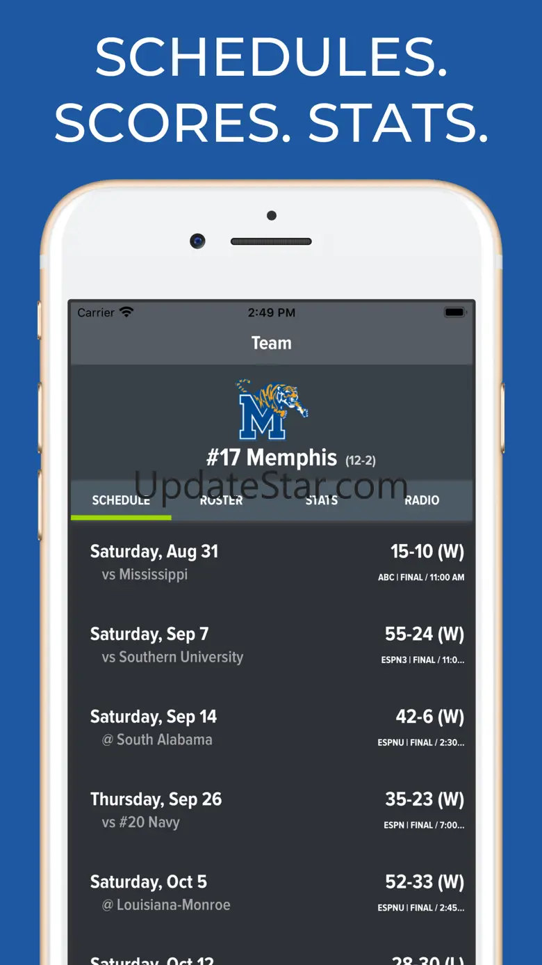 Memphis Football Schedules 5.2.0