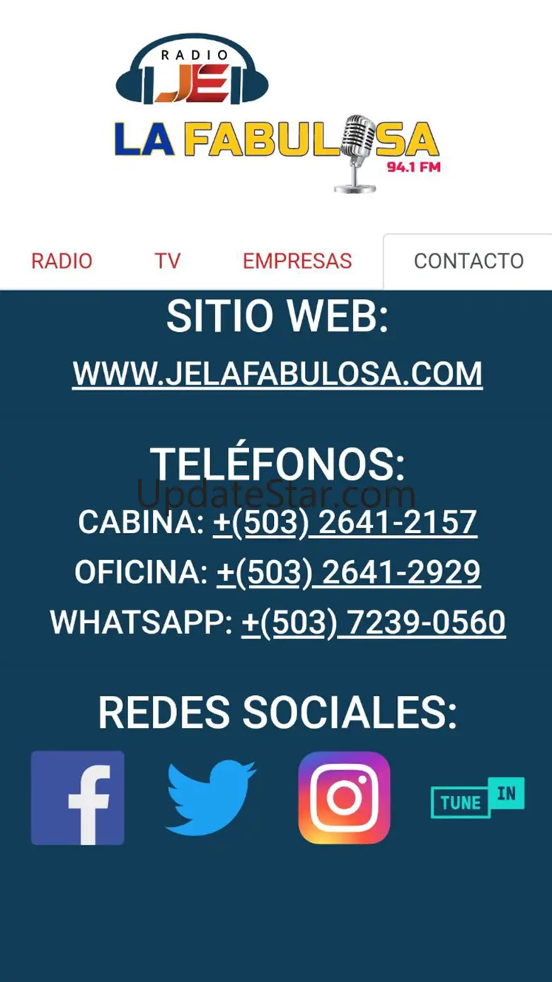 Radio La Fabulosa 94.1 FM SV 1.0.2