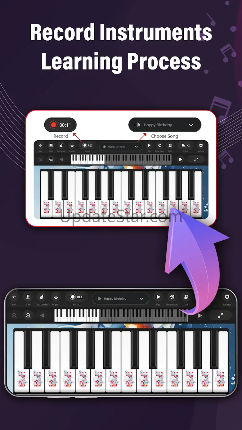 Piano Keyboard: Piano Practice 1.2.1