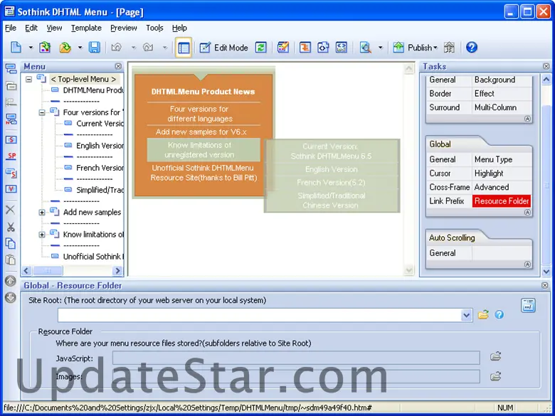 Sothink DHTML Menu 9.8