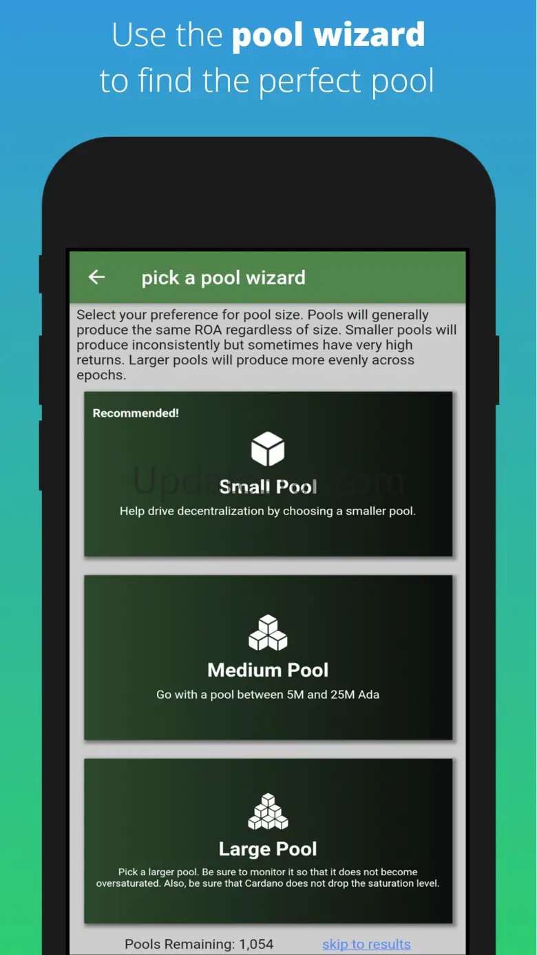 Pool Peek - ADA Stake Pools 1.8.2