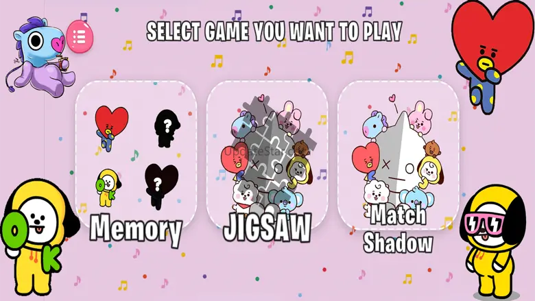 Cute BT21 Puzzle Game 3