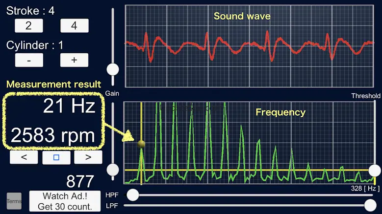 Engine Sound Analyzer:RPM Calc 1.4