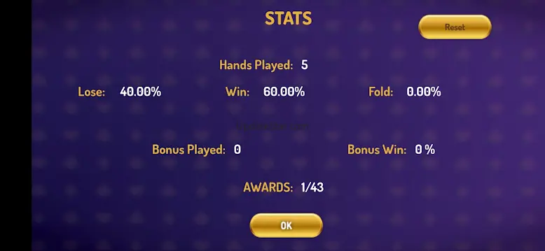 5 Card Draw Poker Offline 1.0.7