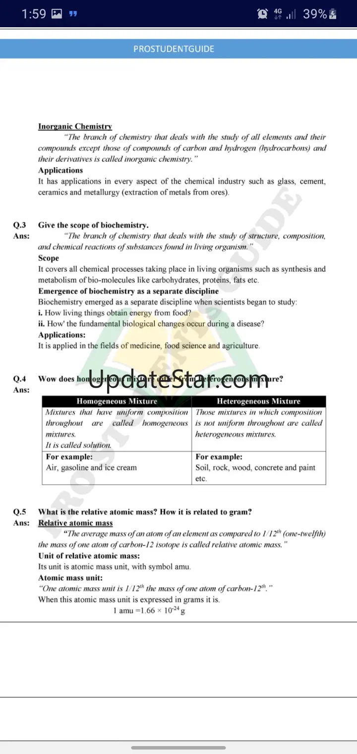 9th class Chemistry notes 110
