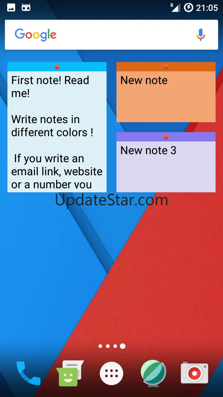Notes app Android 3.0